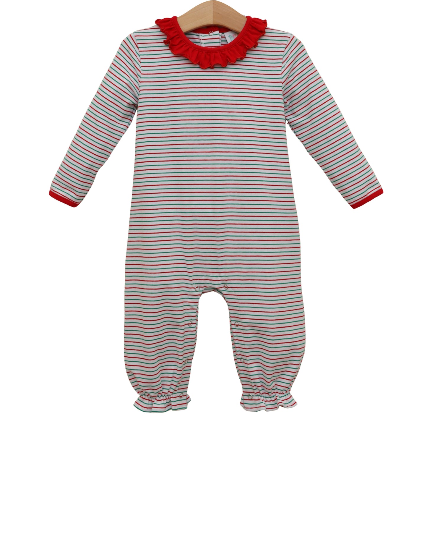 Christmas Candy Stripe Emily Romper