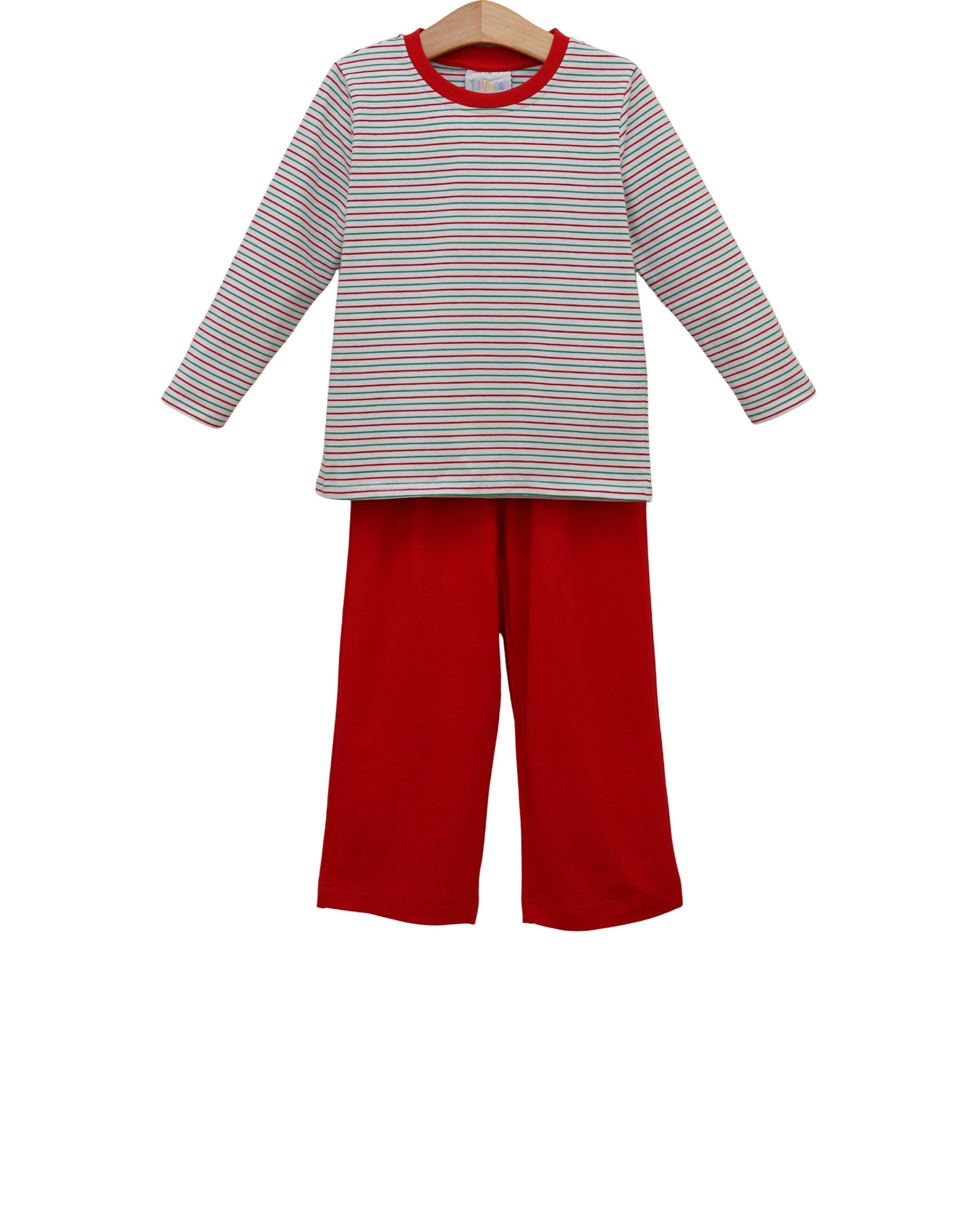 Christmas Candy Stripe Thomas Pants Set