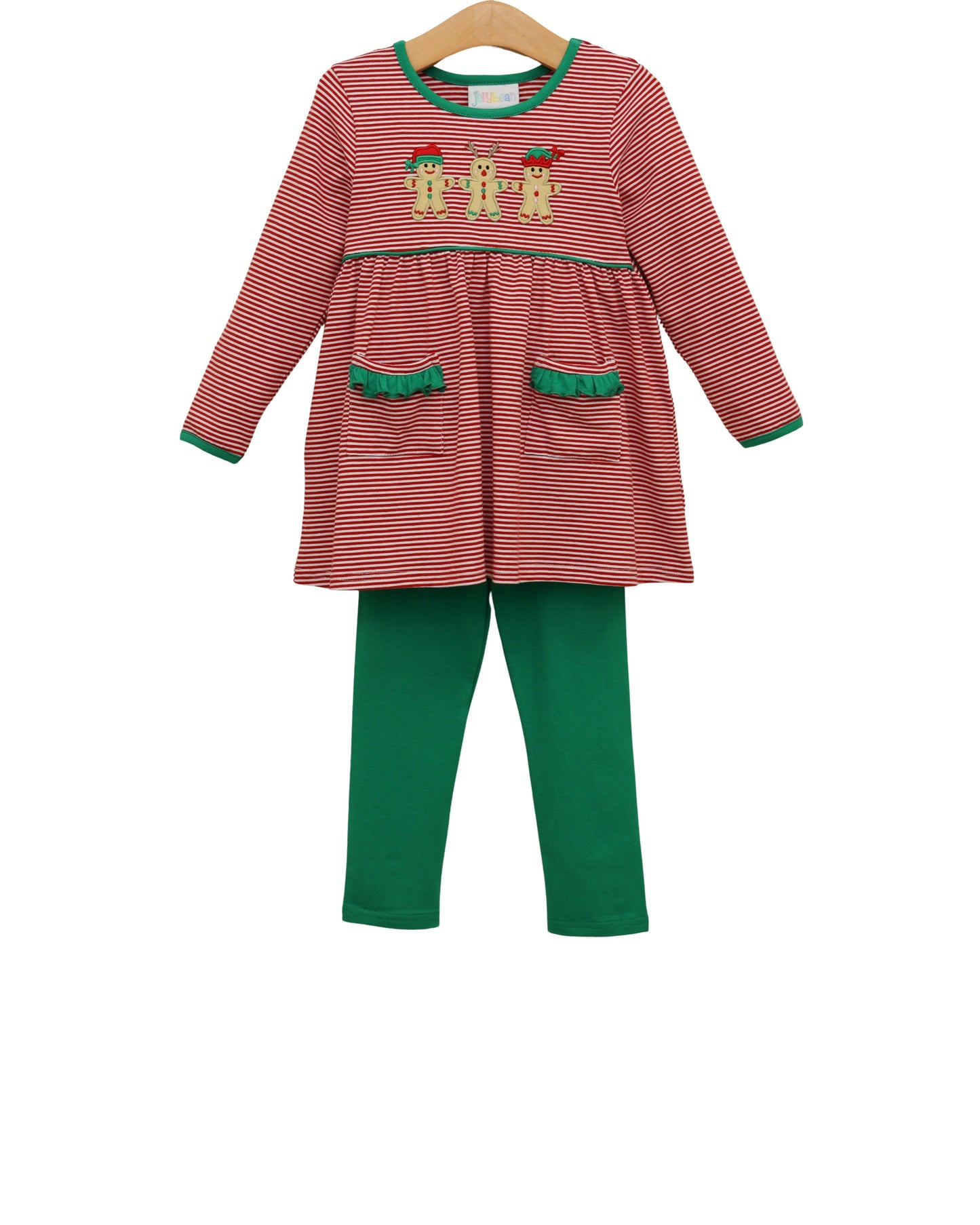 Santa's Sweet Helpers Ruffle Pants Set