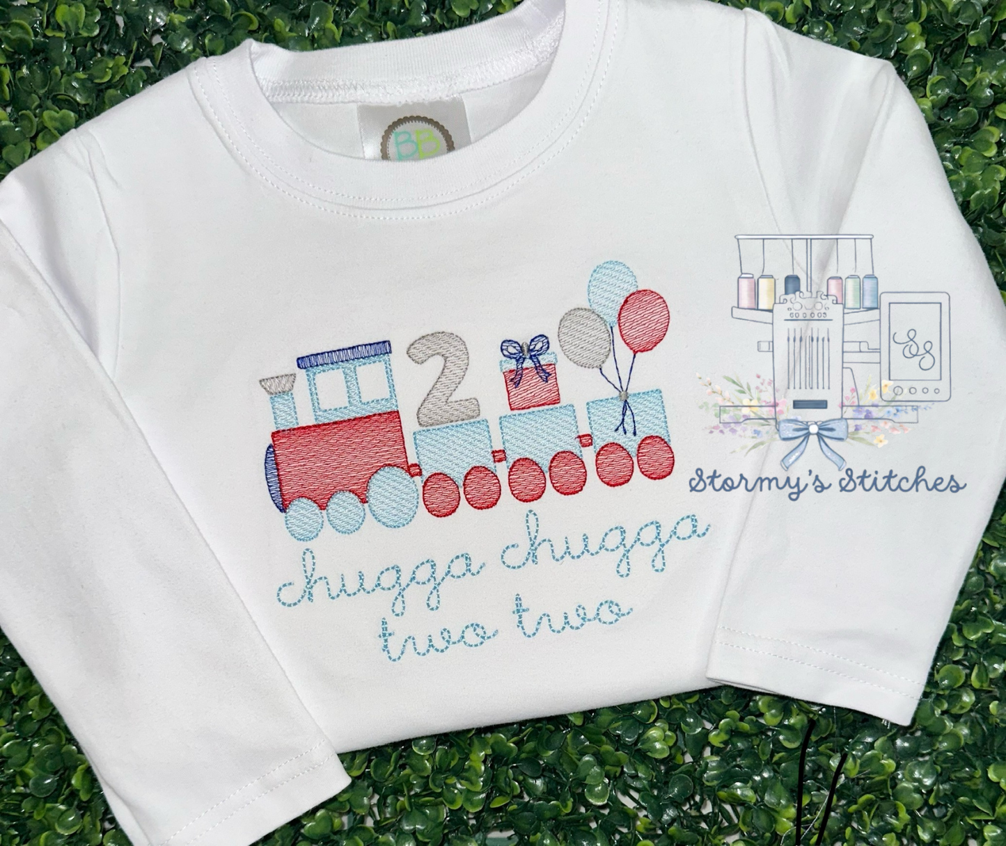Chugga Chugga Two Two Birthday Shirt