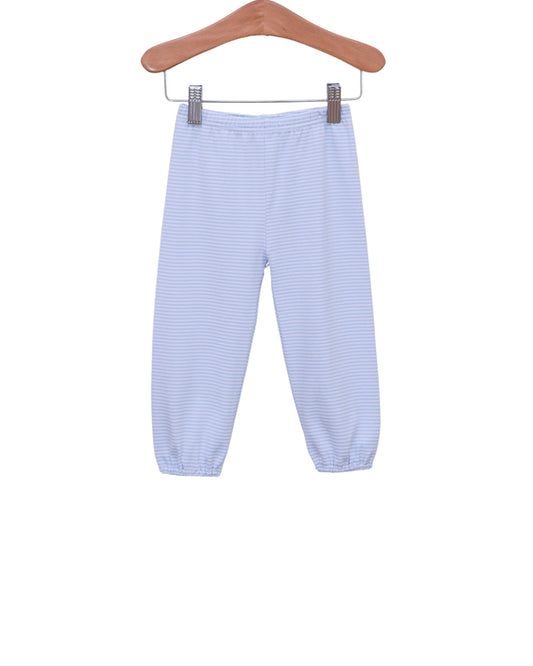 Bloomer Pants- Light Blue Stripe