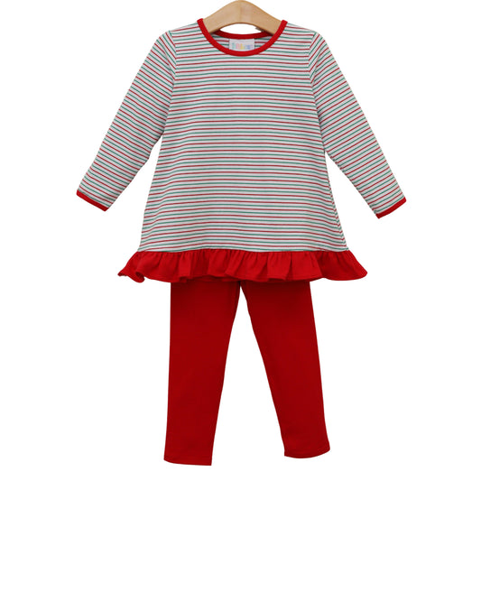 Christmas Candy Stripe Ava Pants Set
