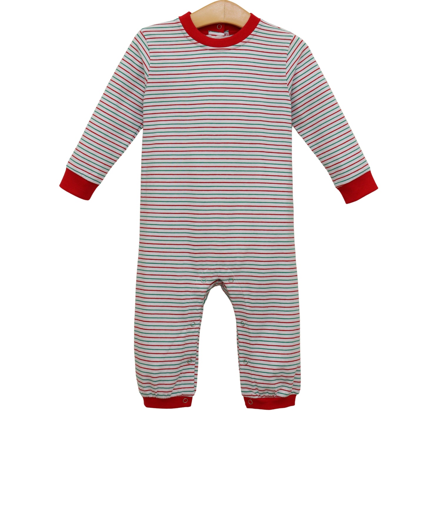Christmas Candy Stripe Thomas Romper