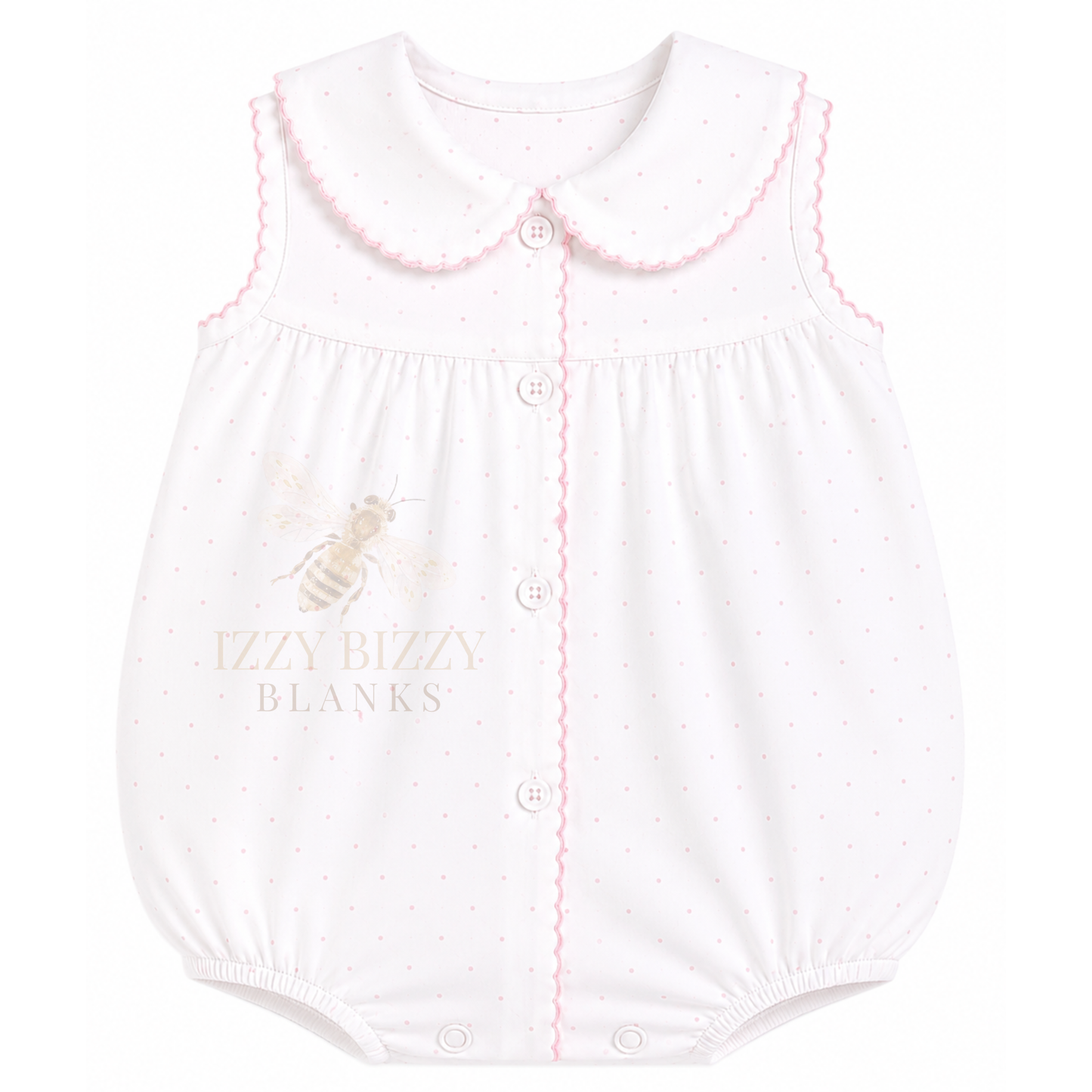 WHOLESALE PREORDER: Pink Bitty Dot Sleeveless Bubble