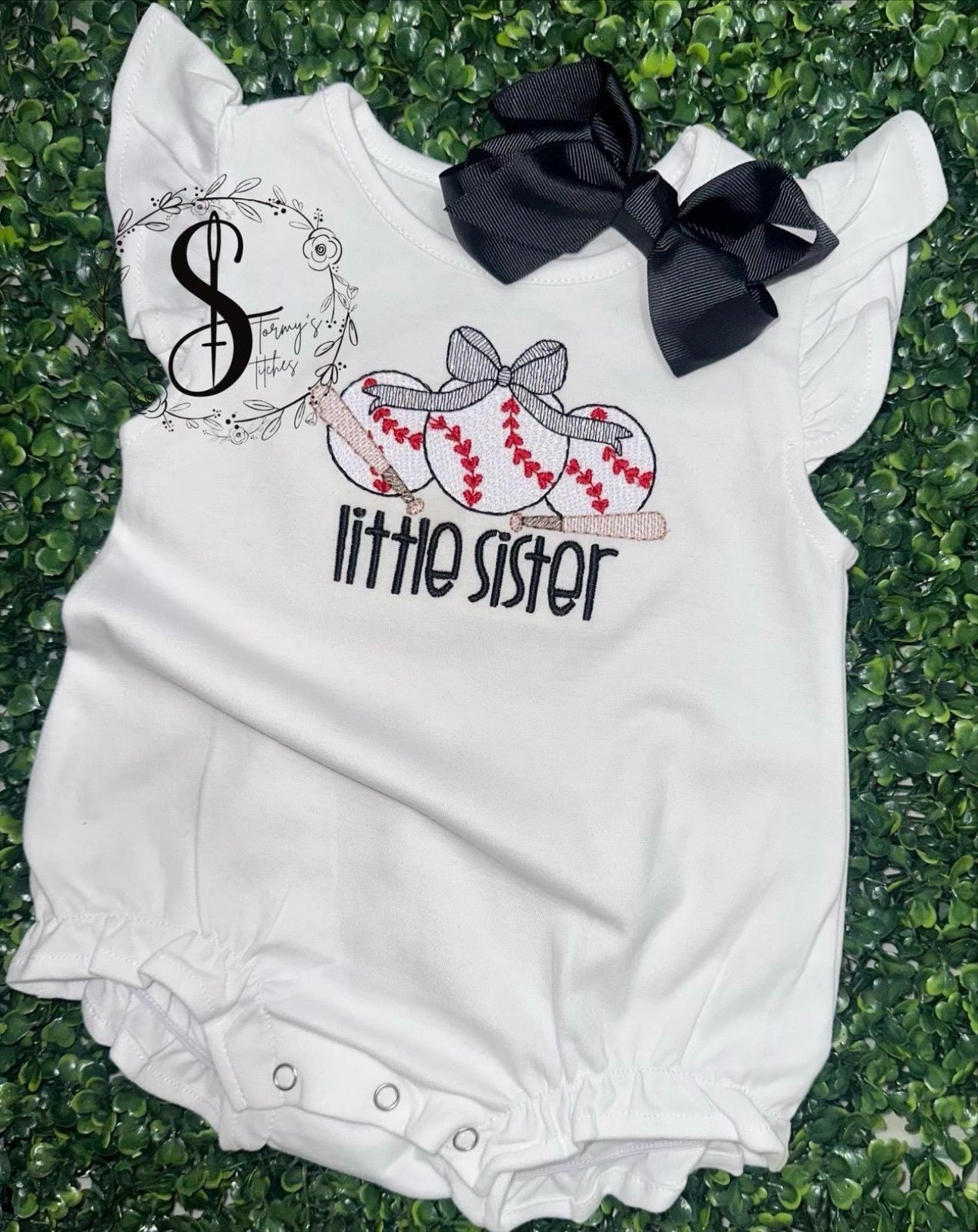 Baseball Little Sister Bubble