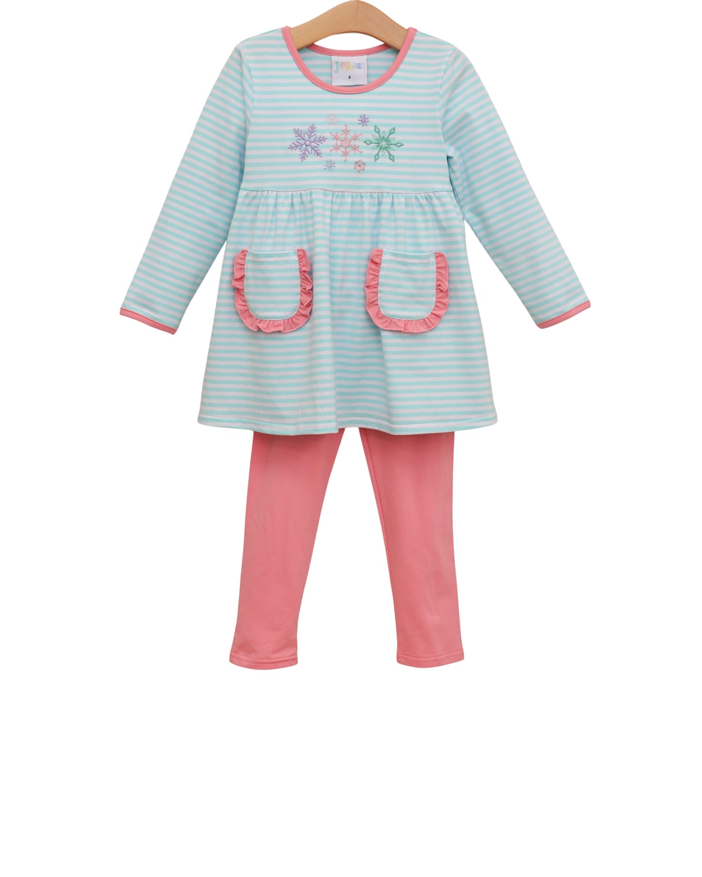 Let It Snow Ruffle Pants Set