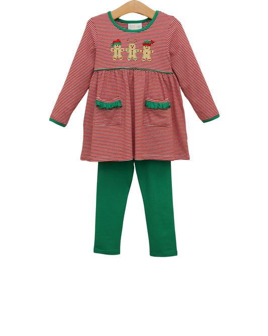 Santa's Sweet Helpers Ruffle Pants Set