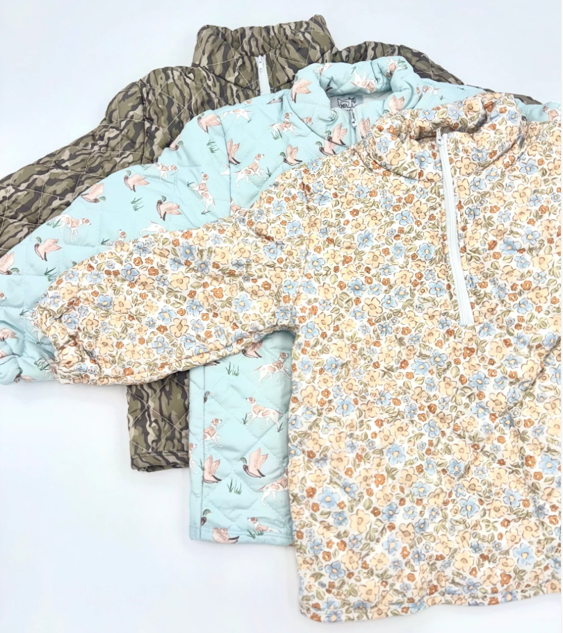 PREORDER: QUILTED QUARTER ZIPS