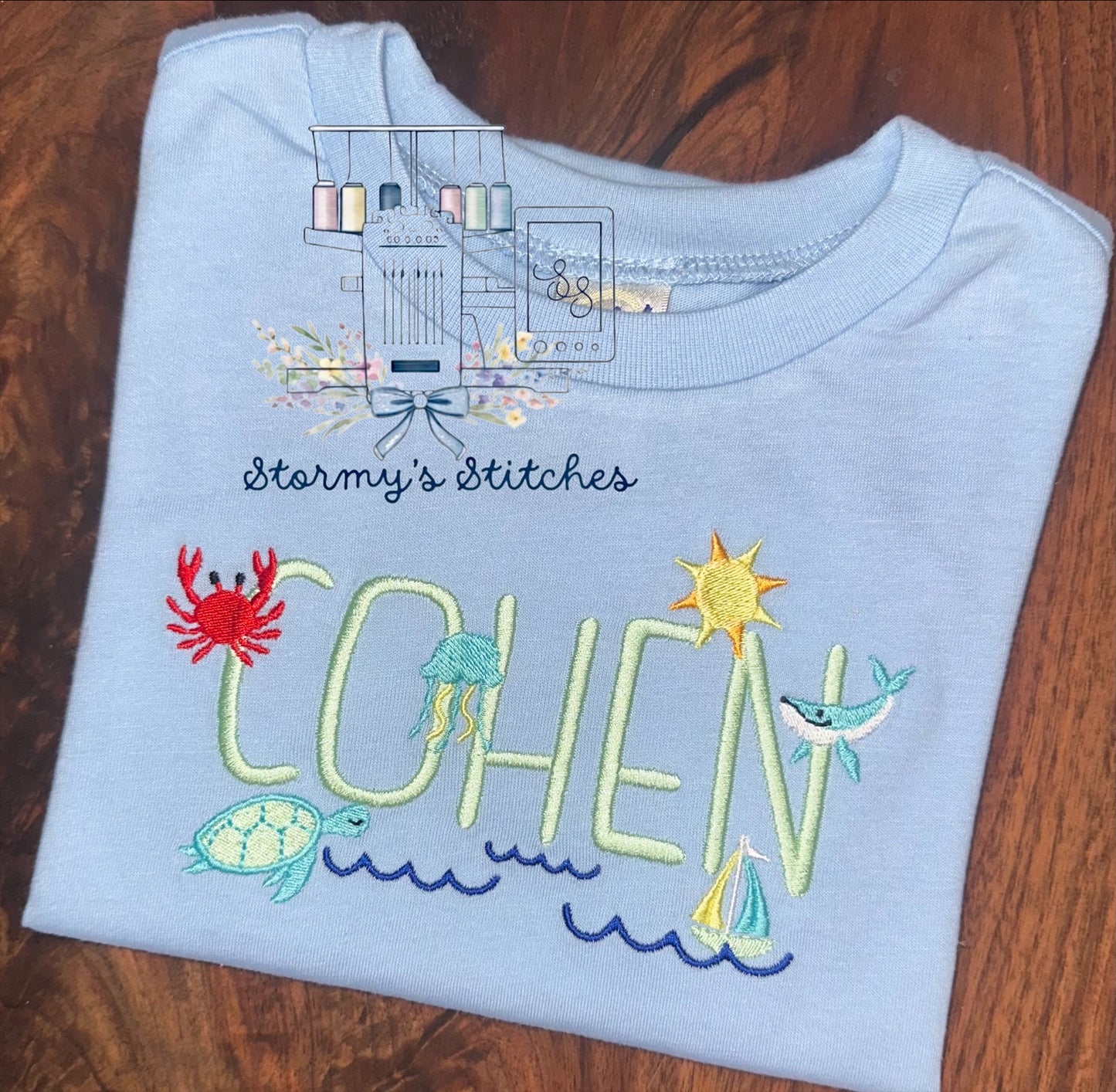 Personalized Coastal Beach Name Shirt