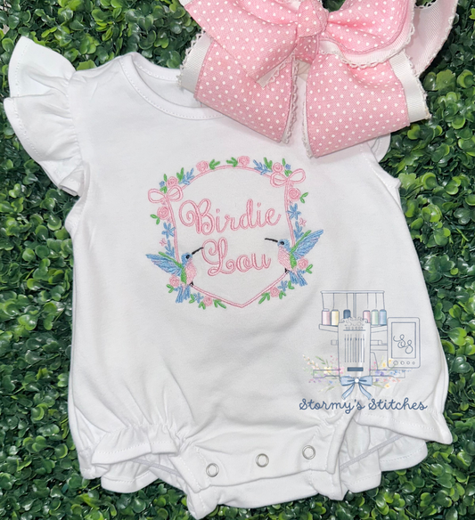 Personalized Hummingbird Bubble
