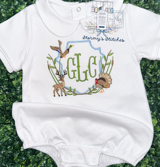 Personalized Woodland Crest Bubble
