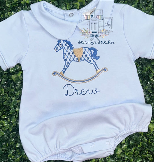 Personalized Rocking Horse Bubble
